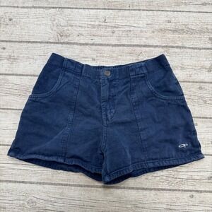 Y2K Ocean Pacific Shorts Women's 9 Navy Blue Loose Fit Retro Skater Streetwear
